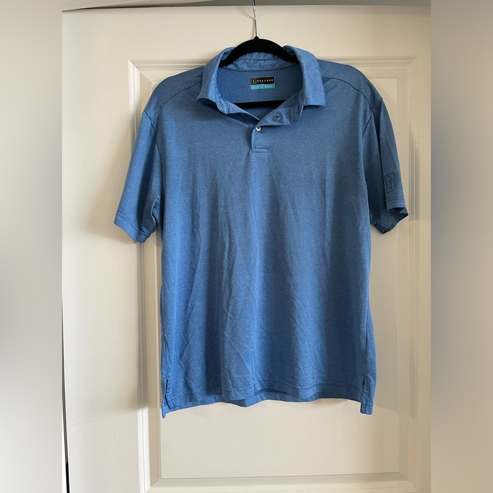 PGA Tour Golf Blue Polo